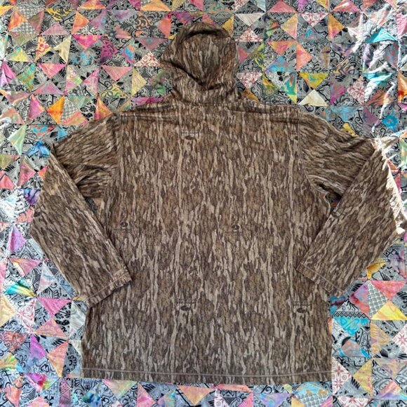 Habit 1/4 Button Snap Hoodie Pullover Camo Sweatshirt Hunting Scent Factor SZ XL - Picture 7 of 8